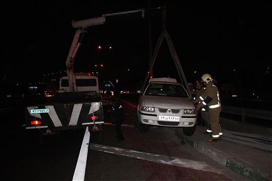 تصاویر/ تصادف عجیب سمند با سرنشینانی کمتر از ۱۶ سال!