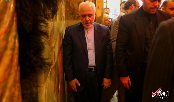 تصویری از ظریف در حرم حضرت علی (ع)