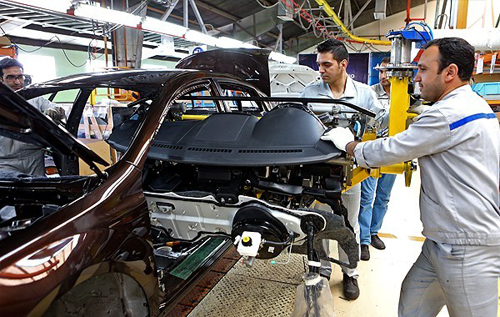 (تصاویر) آغاز خط مونتاژ خودروهای چینی در ایران