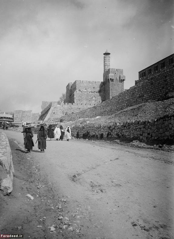 نمایی از داخل شهر بیت المقدس. سال 1900