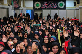 مراسم عزاداری اربعین حسینی با حضور هیئت‌های دانشجویی در حسینیه امام خمینی