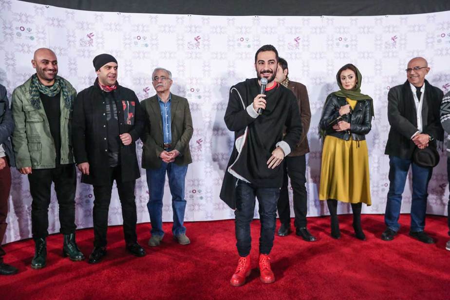 فرش قرمز فیلم سینمایی لانتوری به کارگردانی رضا درمیشیان در کاخ مردمی 