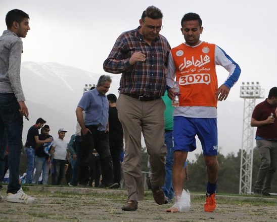 شوک در اردوی استقلال؛ ابراهیمی در آستانه فینال حذفی مصدوم شد + عکس