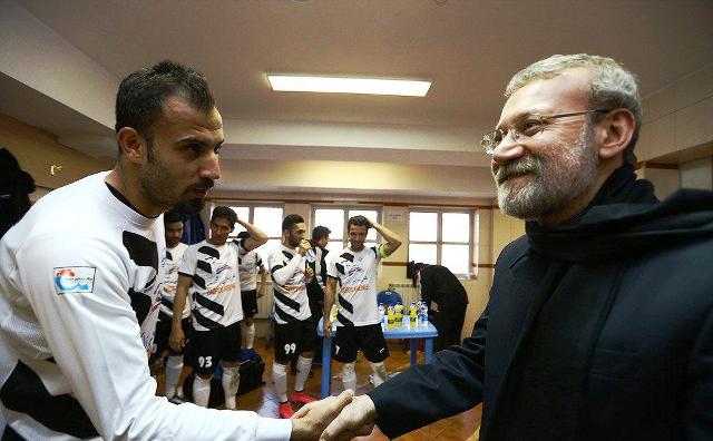 عکس علی دایی با لاریجانی درآستانه انتخابات