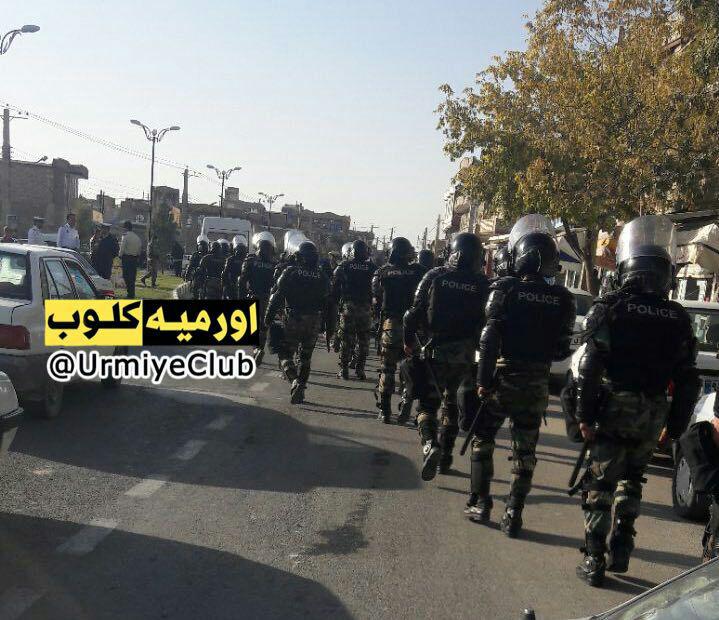 حضور نیروهای ضد شورش در ارومیه/عکس