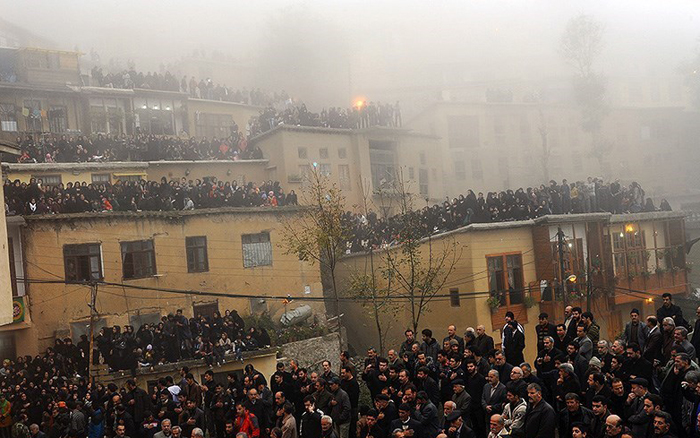 (تصاویر) علم بندان در ماسوله