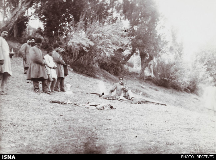 شکار پلنگ توسط مظفرالدین شاه + تصاویر