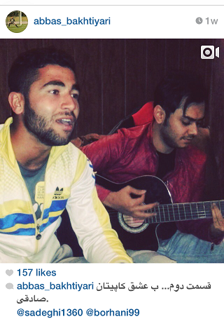 دروازه‌بان جنجالي استقلال خواننده موسيقي پاپ شد!+عكس