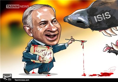 داعش هدیه برای اسرائیل است!/کاریکاتور