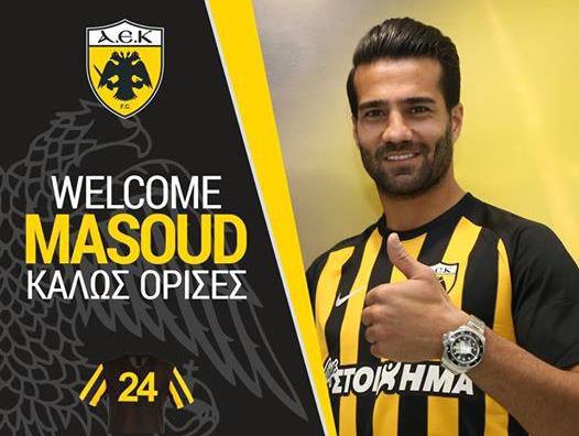 شجاعی رسما به AEK پیوست/ شماره 24 برای مسعود + عکس