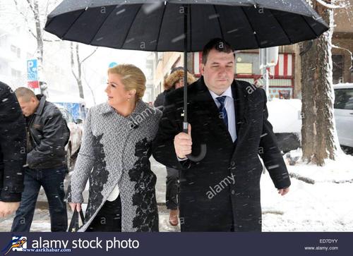 رییس جمهور کرواسی در کنار همسرش/ عکس