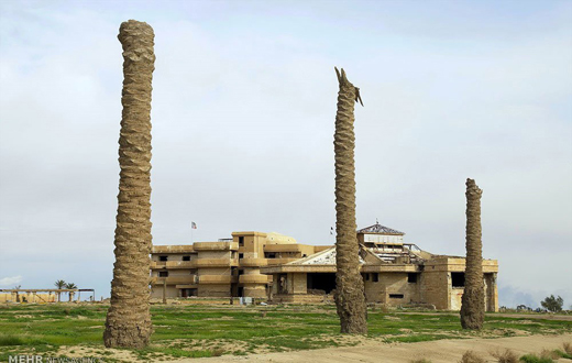 بقایای کاخ همسر صدام در شمال عراق+تصاویر