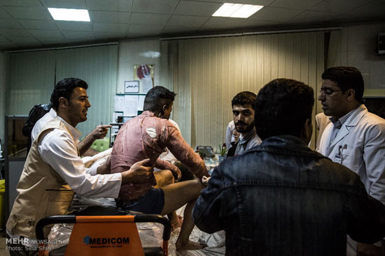 عکس: مصدومان چهارشنبه سوری در تهران