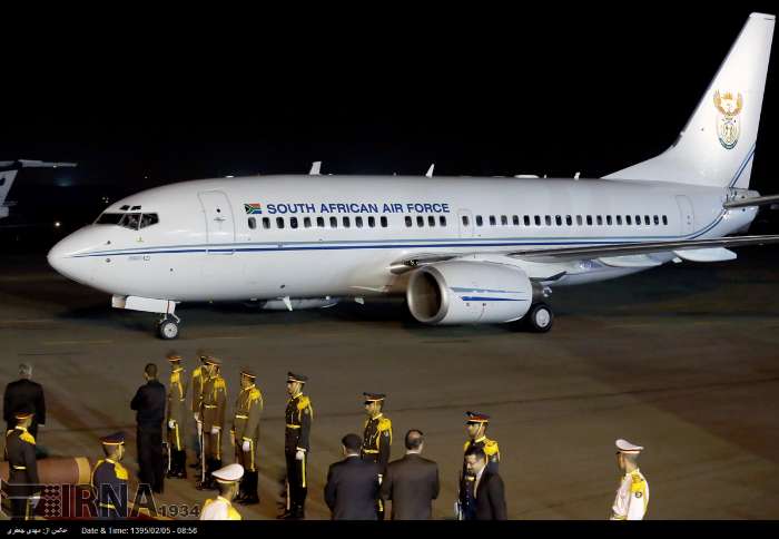 جاکوب زوما با چه هواپیمایی به تهران آمد؟/ عکس