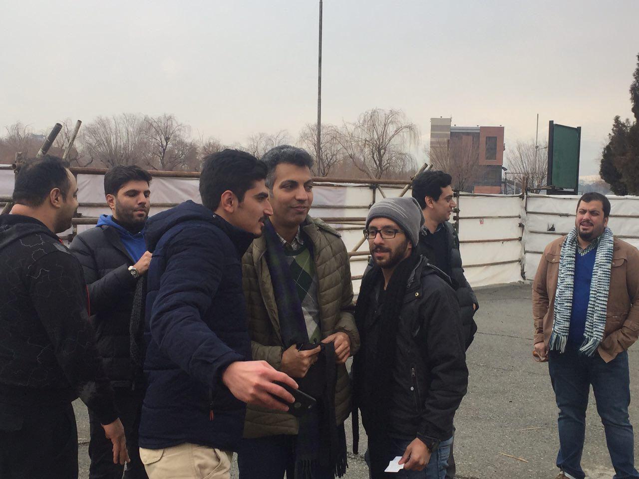 عادل فردوسی پور به ورزشگاه آزادی/عکس