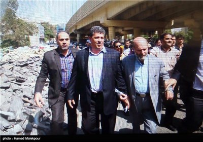 ورود مهدی هاشمی به زندان اوین/عکس