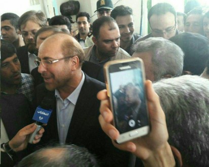 حضور محمد باقر قالیباف در انتخابات / عکس