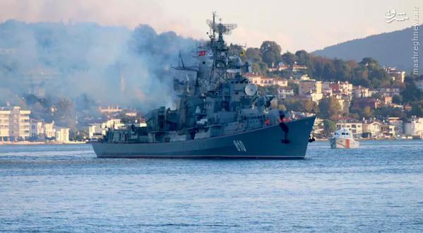 ناوگان جنگی روسیه در راه سوریه+تصاویر