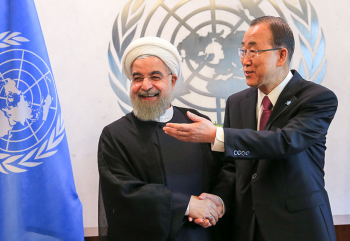 (تصاویر) دیدار روحانی با بان‌کی‌مون