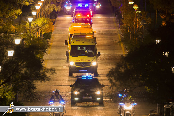 اسکورت بیمار مبتلا به ابولا در اسپانیا/عکس