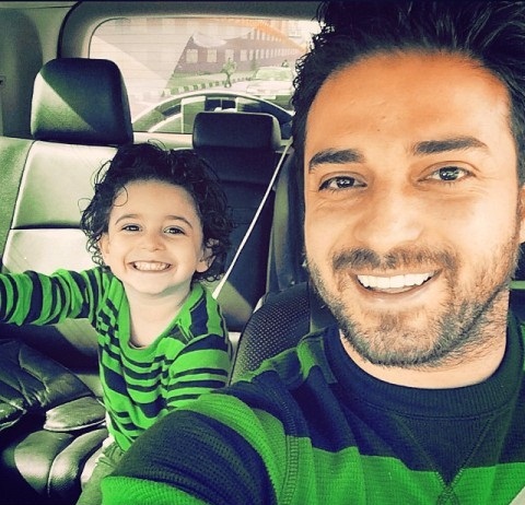 بابک جهانبخش و پسرش/عکس