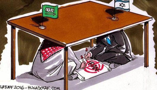 نقشه عربستان برای ایران!/ کاریکاتور