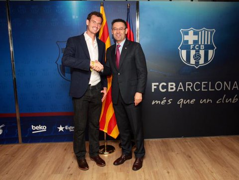 ستاره تنیس دنیا،تماشاگرویژه بارسا-PSG/عکس