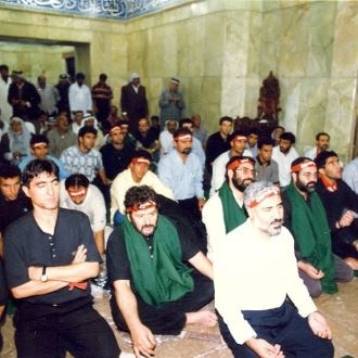 تصاویری از پرسپولیسی ها در حرم امام علی(ع)/وقتی مهرداد میناوند مداحی می کرد