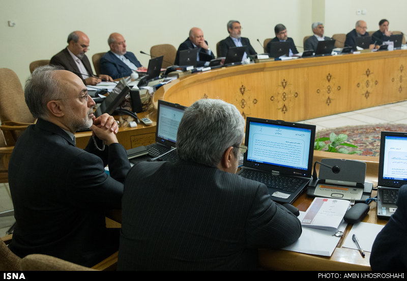 تفکر علی اکبر صالحی در جلسه هیات دولت/ عکس‬