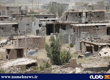 ویرانی ساختمان های فلوجه در درگیری ها