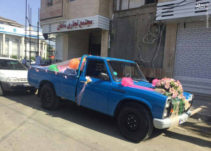 ماشین عروس متفاوت/عکس