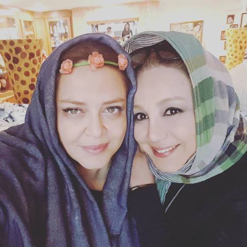 بهاره رهنما و بهنوش بختیاری در منزل رهنما