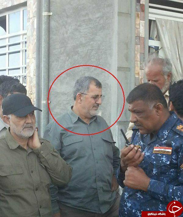 فرمانده نیروی زمینی سپاه و سردار سلیمانی در فلوجه/ عکس