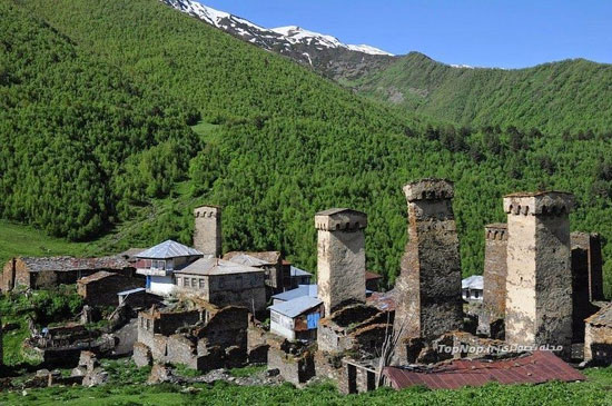 برج های سنگی دیدبانی در گرجستان (عکس)