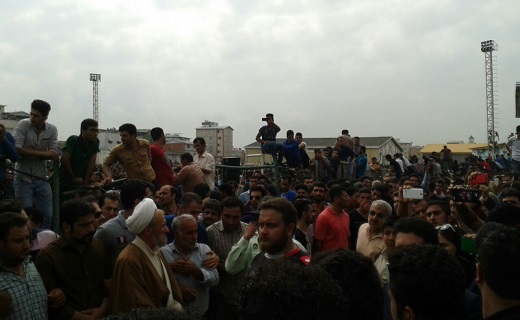 گزارش تصویری از مراسم تدفین هادی نوروزی در بابل