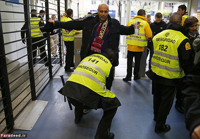 (تصاویر) ال‌کلاسیکو تحت تدابیر امنیتی