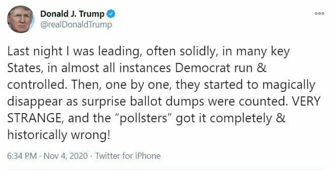 نتایج اولیه انتخابات آمریکا؛ ترامپ ۲۱۳ و بایدن ۲۳۸/ تا این لحظه بایدن ۵۰ و ترامپ ۴۹ درصد از آرای مردمی را کسب کرده‌اند/اختلاف ارای ترامپ و بایدن در میشیگان به کمتر از یک درصد رسید/ بولتون: سخنان ترامپ یک فضاحت بود