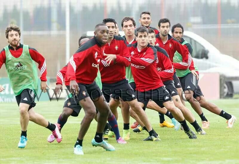 حضور نکونام در تمرينات اوساسونا (عکس)