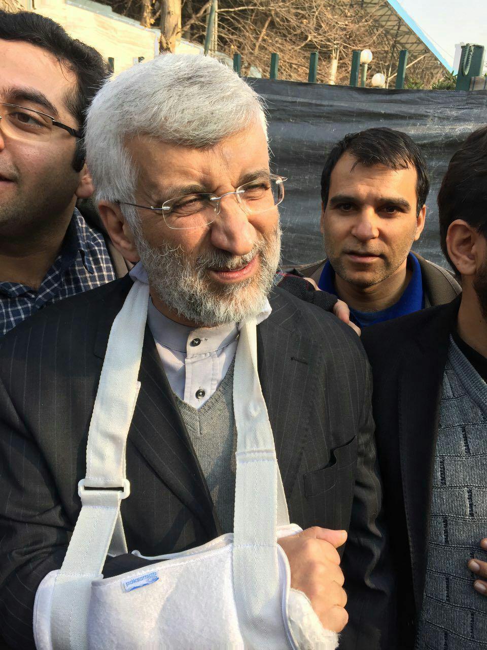 سعید جلیلی در مراسم تشییع پیکر آیت الله هاشمی/عکس