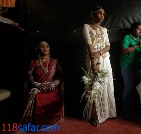 عروسی در کیلینوچچی، سریلانکا 