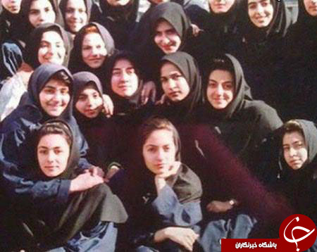 مهناز افشار در دوران دبیرستان/ عکس