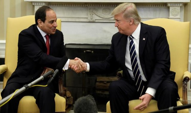 دونالد ترامپ و عبدالفتاح سیسی