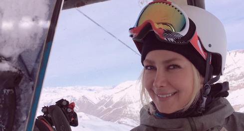 آنا نعمتی در پیست اسکی دیزین