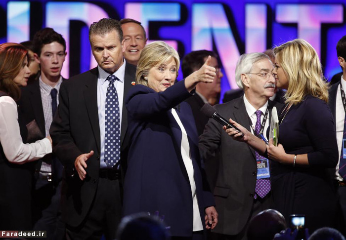(تصاویر) هیلاری کلینتون در اولین مناظره