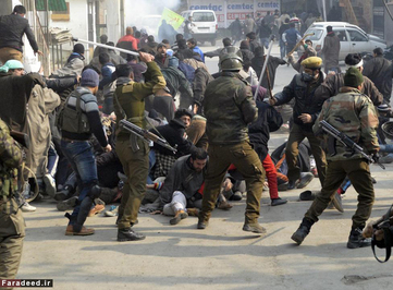 درگیری پلیس با معترضان اعدام شیخ نمر در 