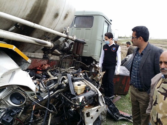 وحشتناک ترین تصادف پراید +تصاویر (18+)