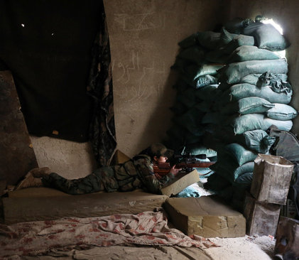 گردان زنان گارد ریاست جمهوری سوریه - منطقه جوبر در شرق دمشق