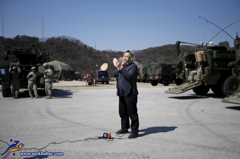 عکس جالب از خبرنگار زن پرس تی وی