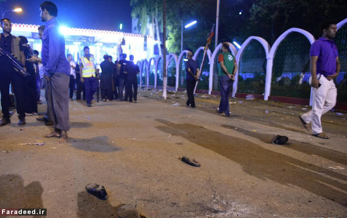 (تصاویر) بمب‌گذاری داعش میان عزادران بنگلادشی