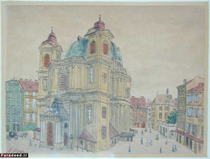 (تصاویر) نقاشی‌های آدلف هیتلر